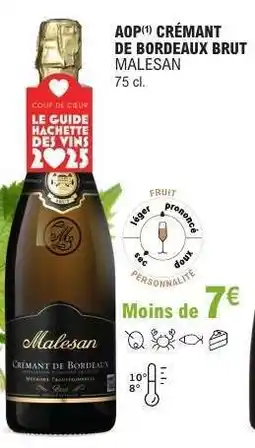 E.Leclerc AOP Crémant de Bordeaux Brut Malesan offre