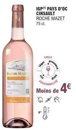E.Leclerc IGP Pays d'Oc Cinsault Roche Mazet offre