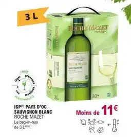 E.Leclerc IGP PAYS D’OC SAUVIGNON BLANC ROCHE MAZET offre