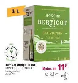 E.Leclerc IGP Atlantique Blanc 'Honoré de Berticot' offre
