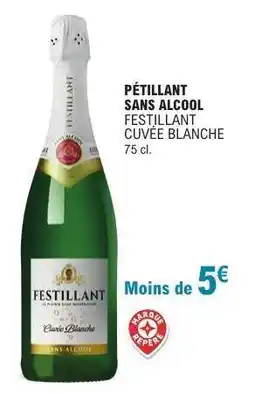 E.Leclerc PÉTILLANT SANS ALCOOL FESTILLANT CUVÉE BLANCHE offre