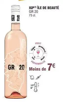 E.Leclerc IGP ÎLE DE BEAUTÉ GR 20 offre