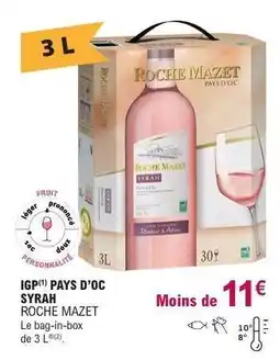 E.Leclerc IGP PAYS D'OC SYRAH ROCHE MAZET offre