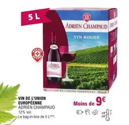 E.Leclerc VIN DE L’UNION EUROPÉENNE ADRIEN CHAMPAUD offre