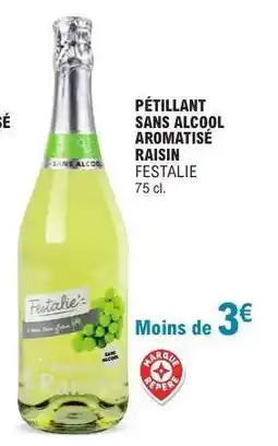 E.Leclerc PÉTILLANT SANS ALCOOL AROMATISÉ RAISIN FESTALIE offre
