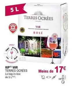 E.Leclerc IGP VAR TERRES OCRÉES offre