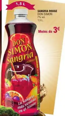 E.Leclerc Sangria Rouge Don Simon offre