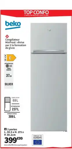 Conforama BEKO 2 portes offre