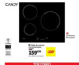 Conforama CANDY Table de cuisson vitrocéramique offre