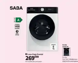 Conforama SABA Lave-linge frontal offre