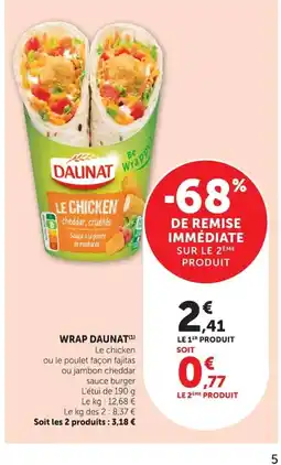 Super U DAUNAT Wrap offre