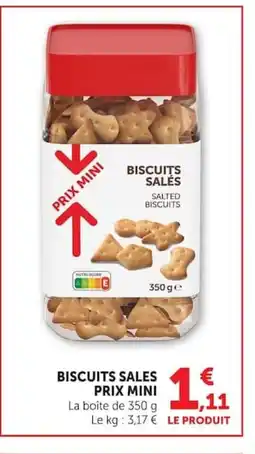 Super U Biscuits sales prix mini offre