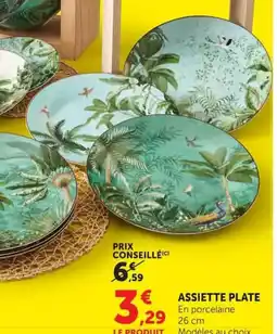 Super U Assiette plate offre