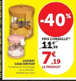 Super U Coffret cage senteur offre