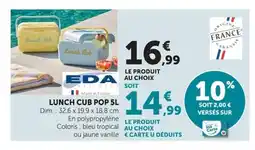 Super U Lunch cub pop offre