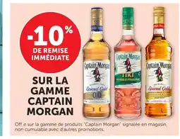 Super U CAPTAIN MORGAN Sur la gamme offre