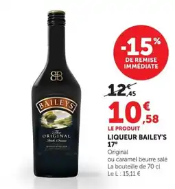 Super U BAILEY'S Liqueur offre