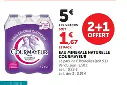 Super U COURMAYEUR Eau minerale naturelle offre