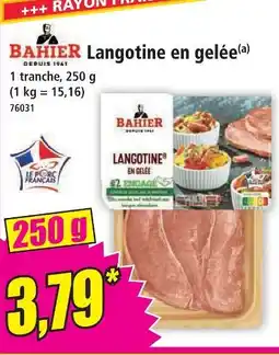 Norma Bahier langotine en gelée offre