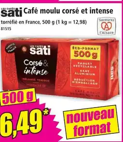 Norma Les cafés satin café moulu corsé et intense offre