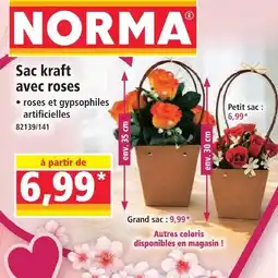 Norma Norma sac kraft avec roses offre