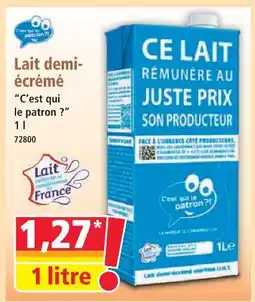 Norma C'est qui le patron ? lait demi-écrémé offre