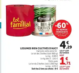 Super U D'AUCY Legumes bien cultives offre