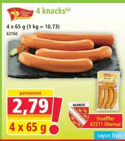 Norma Stoeffler 4 knacks offre