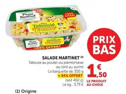 Super U MARTINET Salade offre