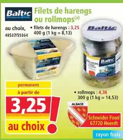 Norma Baltic filets de harengs offre