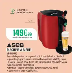 Extra Seb machine à bière offre