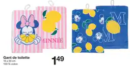 Zeeman Disney gant de toilette minnie offre