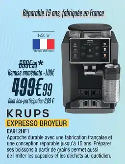 Proxi Confort Krups expresso broyeur offre
