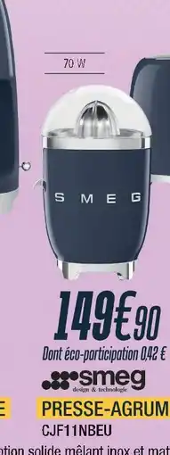 Proxi Confort Smeg presse-agrumes offre