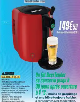 Proxi Confort Seb machine à bière offre