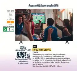 Proxi Confort Tcl tv qd mini-led 4k offre