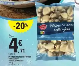 E.Leclerc Petites seiches nettoyées surgelées offre