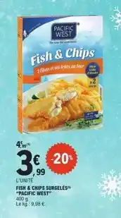E.Leclerc Fish & chips surgelés offre