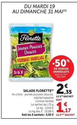 Super U FLORETTE Salade offre