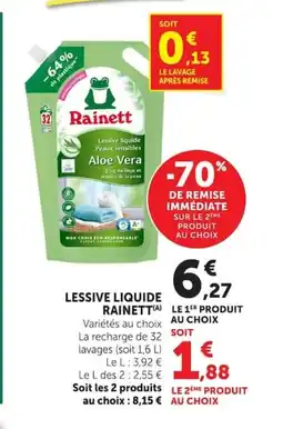 Super U RAINETT Lessive liquide offre