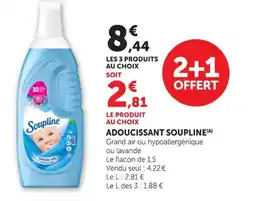 Super U SOUPLINE Adoucissant offre
