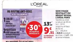Super U L'OREAL PARIS Soin visage revitalift ou bright reveal offre