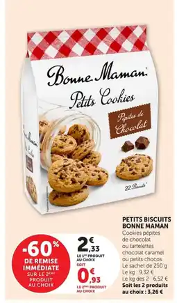 Super U BONNE MAMAN Petits biscuits offre