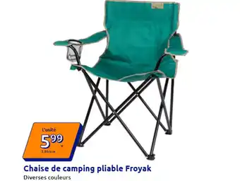 Chaise de camping pliable Froyak