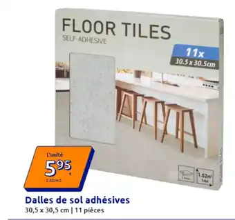 Dalles de sol adhésives