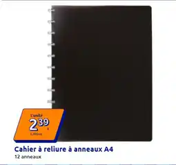 Action Cahier à reliure à anneaux A4 offre