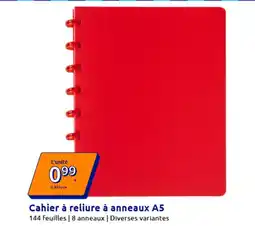 Action Cahier à reliure à anneaux A5 offre