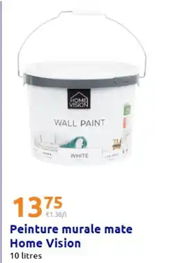 Action Peinture murale mate Home Vision offre