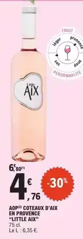 E.Leclerc Aop coteaux d'aix en provence offre