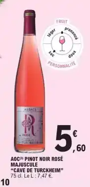 E.Leclerc Aoc - pinot noir rosé majustielle offre